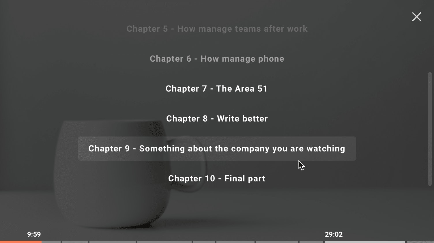 Video chapters