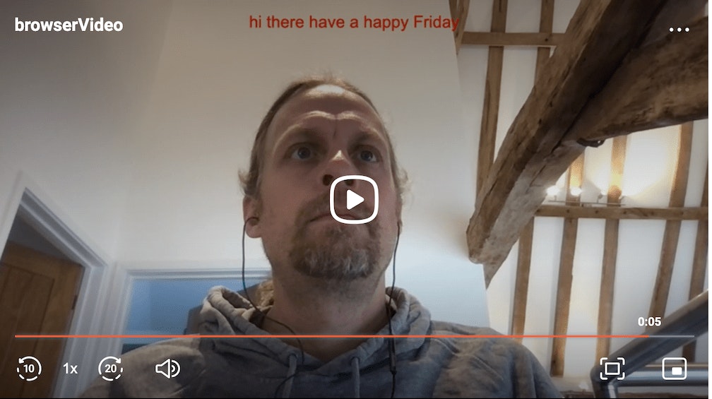 screen shot of a video recorded with live captions!