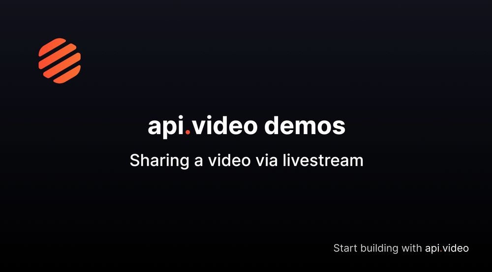 Sharing a video: sending a video via live stream