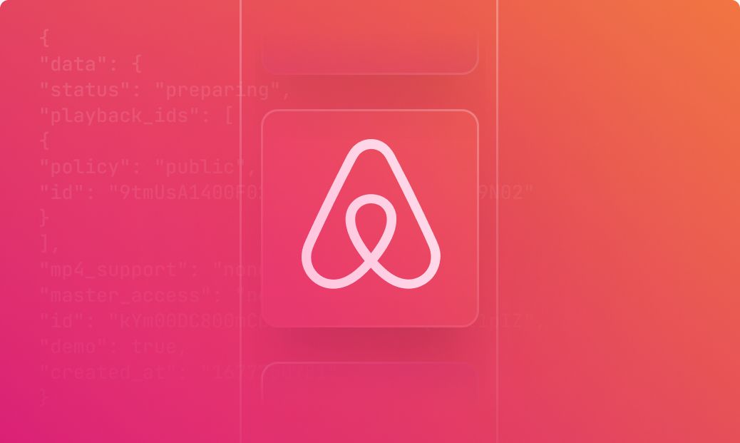 Header image for a blog post about creating an Airbnb-like service using api.video