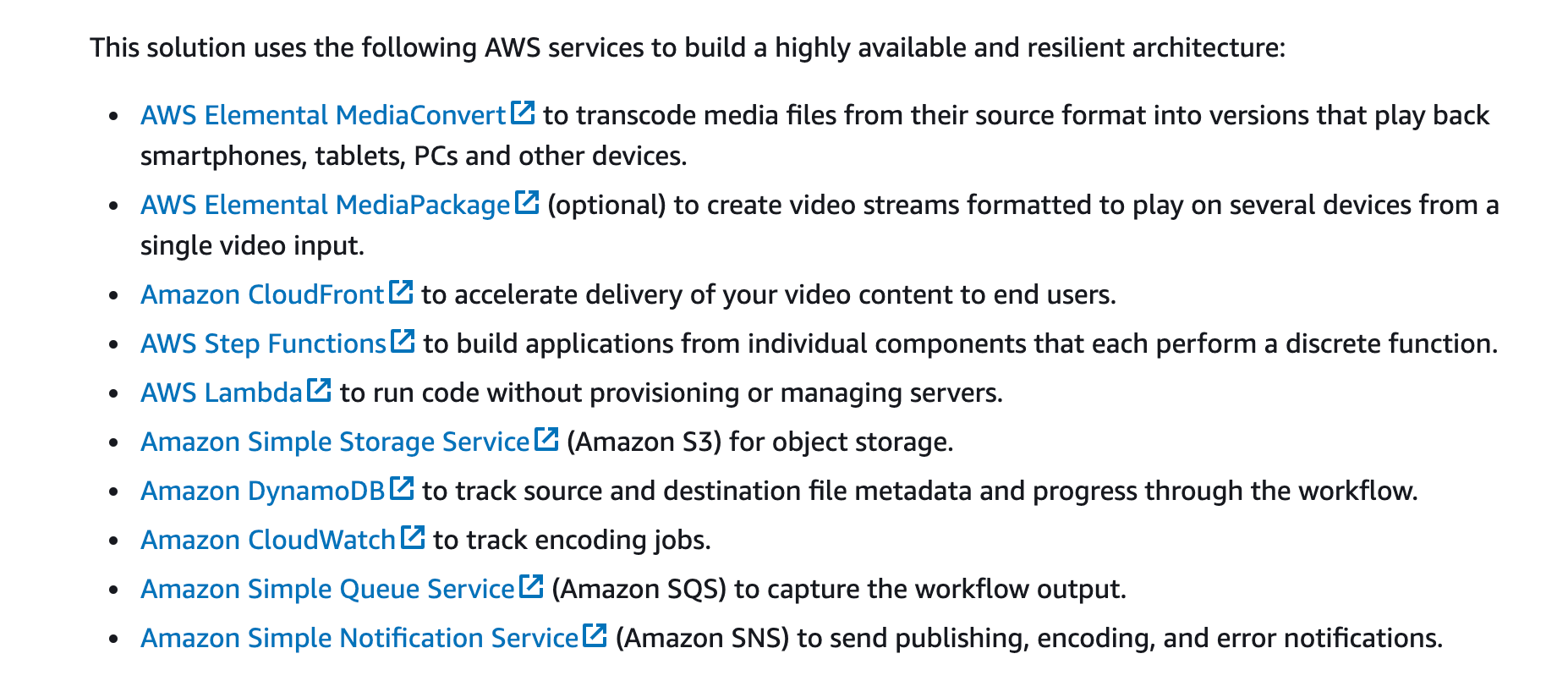 AWS requirements