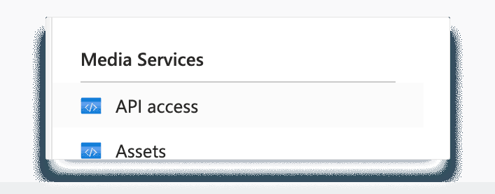 Azure Media Services API Access & Assets