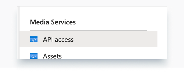Azure Media Services API Access & Assets