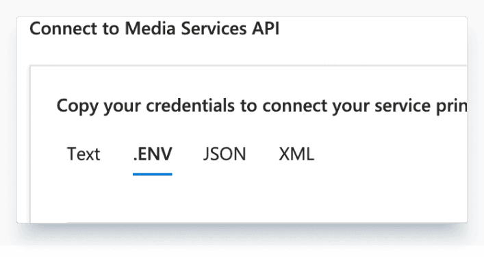 Connect to Azure Media Services API