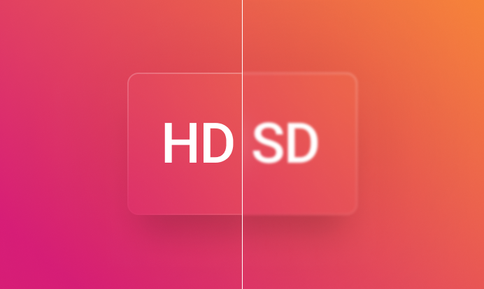 What is SD and how is it different from HD?