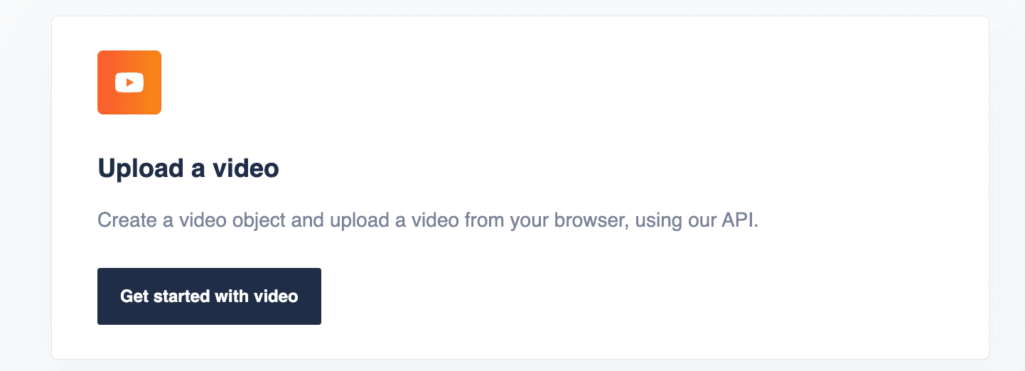 Upload a video with api.video