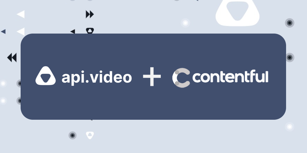 api.video + Contentful logos 
