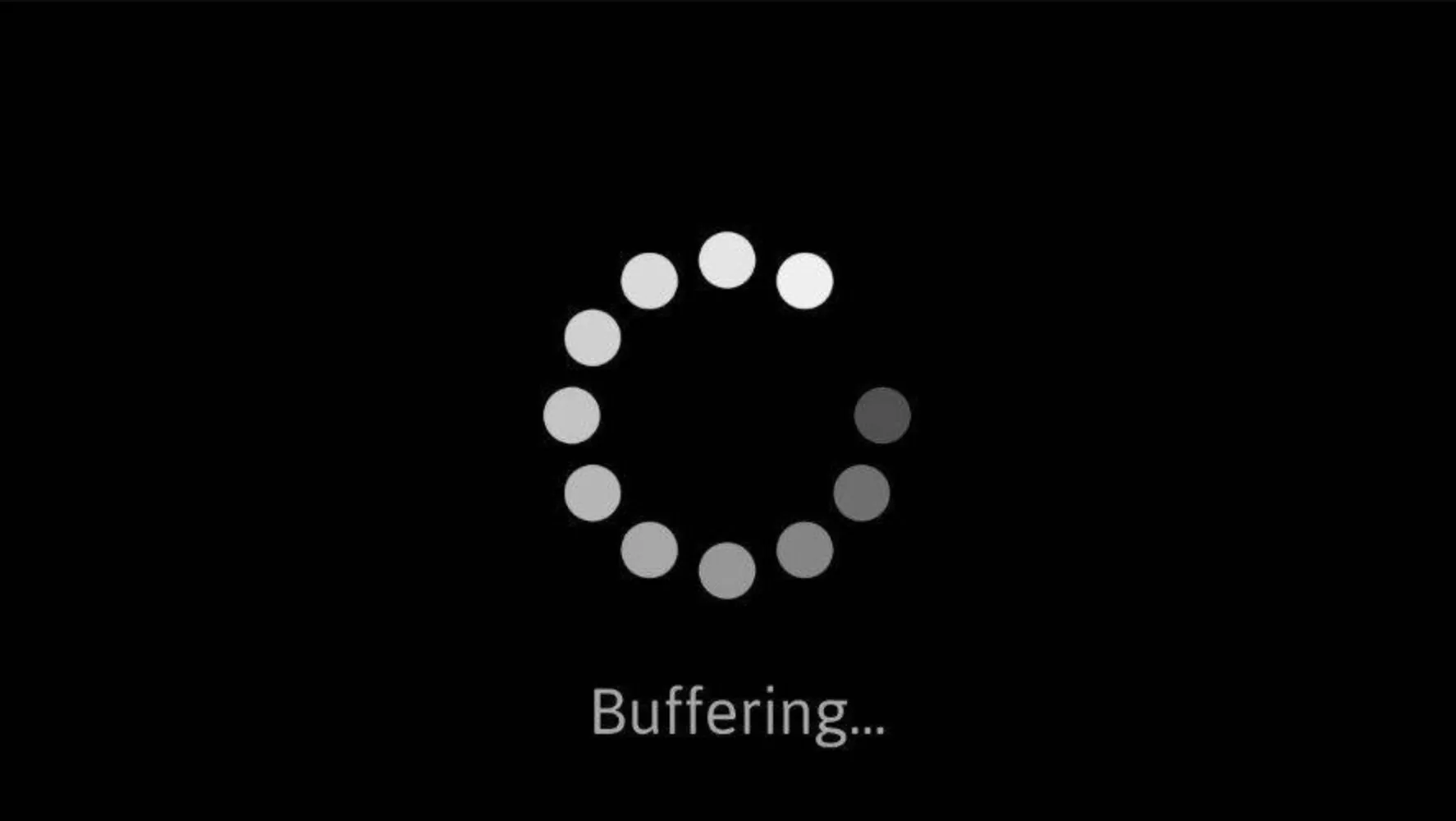 Image of a buffering screen