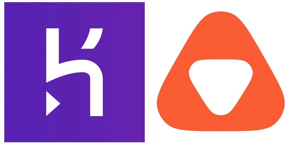 Heroku and api.video logos