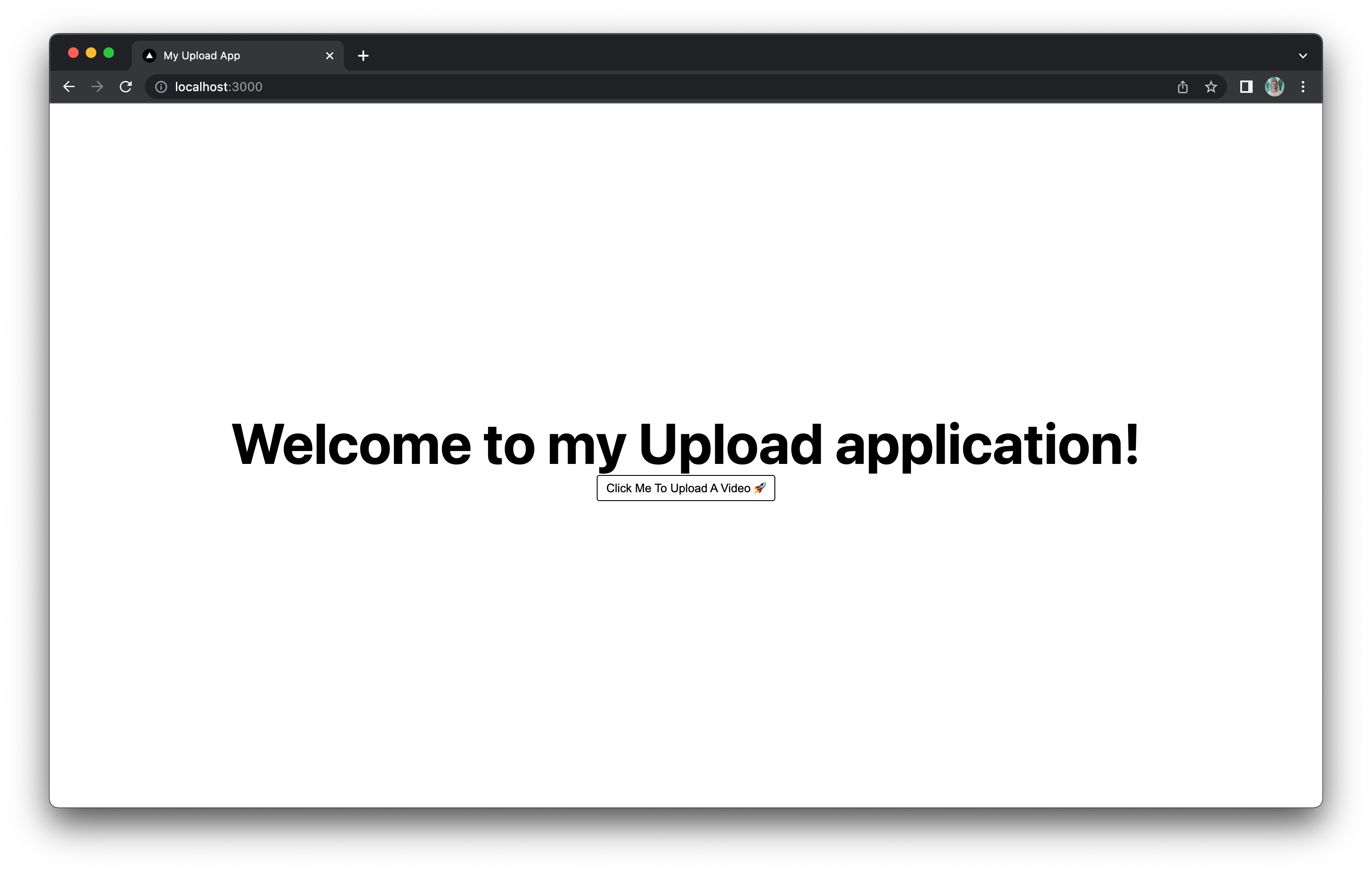 The upload application