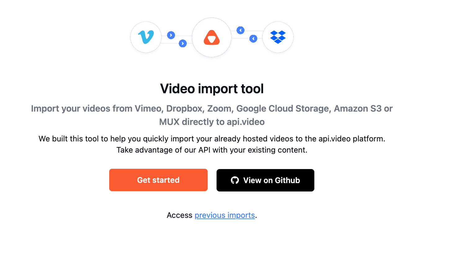 Import your videos with the Video Import Tool